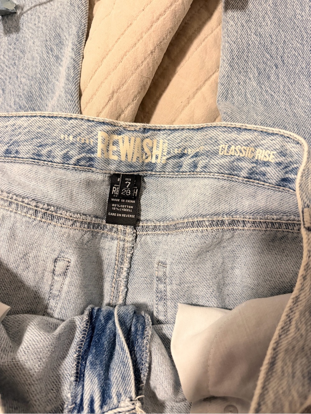 Rewash Light Blue Wide-Leg Jeans - Picture 4 of 4